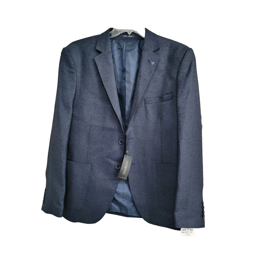 MCR MODA CRISE Men's Size‎ 56 Textured Blazer Sport Coat Navy Blue NEW $400  NWT